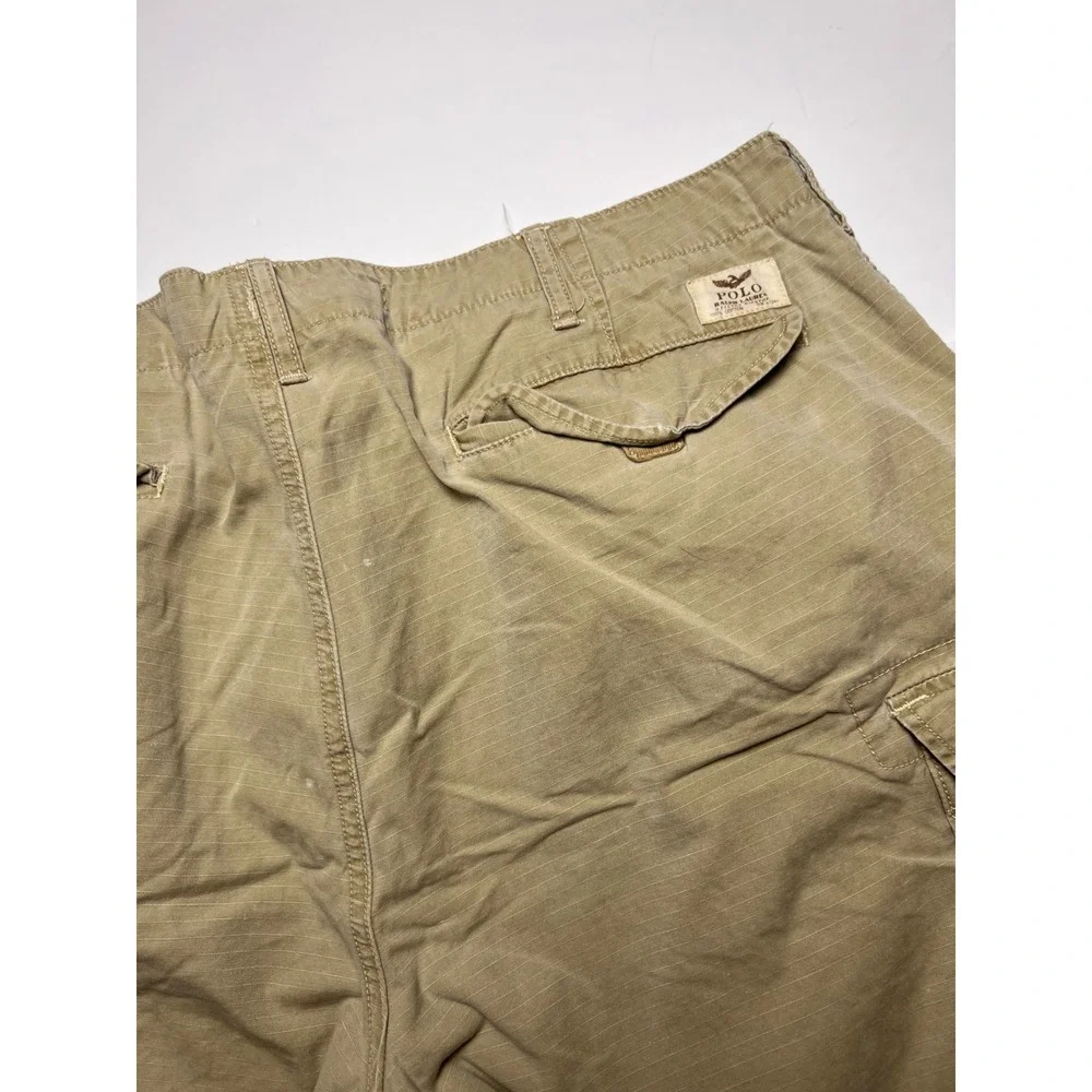 Polo Ralph Lauren Cargo Shorts Mens 38 Tan Ripstop Utility Classic Fit